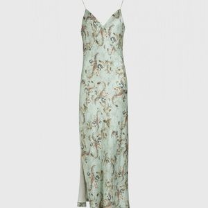 NWT AllSaints Assam silk dress